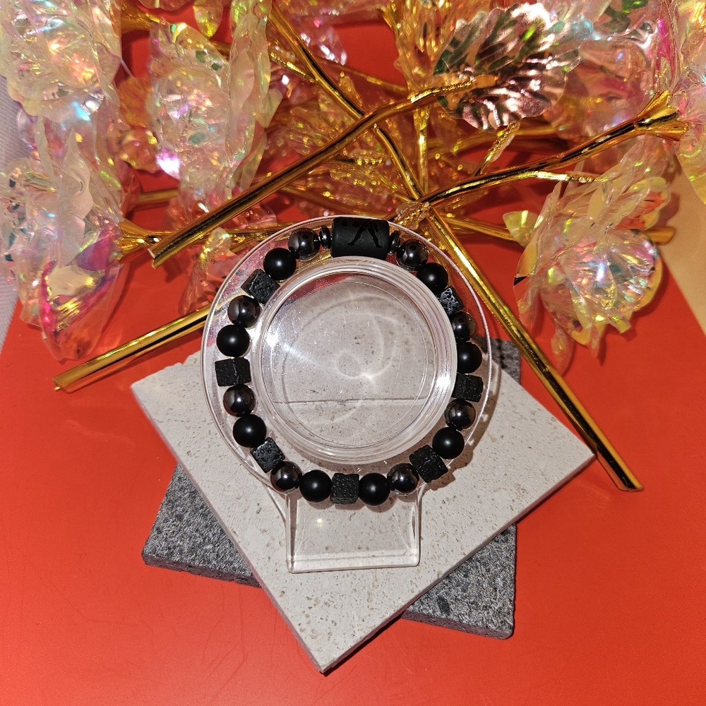 Horoscope Libra Charm Beaded Bracelet